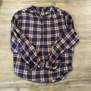 Free People Flannel Top
